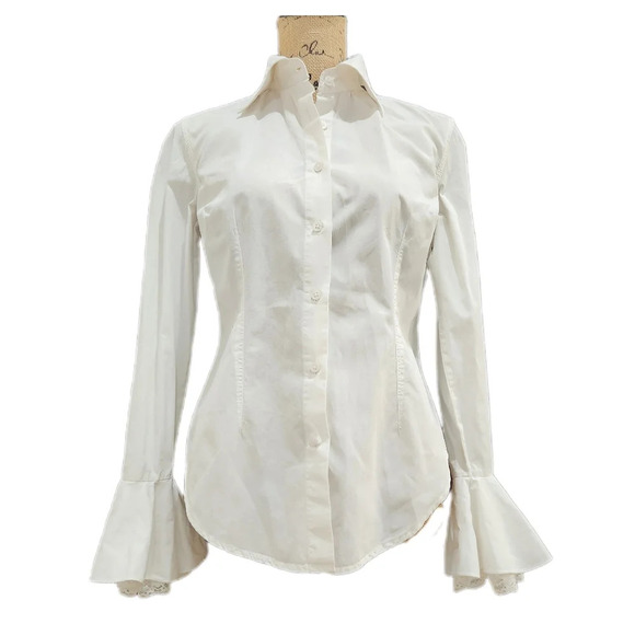 VINTAGE 90's Newport News Velvet Jacket Pirate Baddie Midi Trench ,Women's 8 - Picture 8 of 12